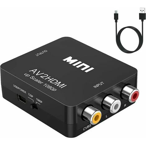 ABLEWE Adaptateur USB 3.0 vers HDMI, Convertisseur USB 3.0/2.0 vers HDMI  1080P Full HD (mâle à Femelle) avec Audio pour Ordinateur Portable  Projecteur
