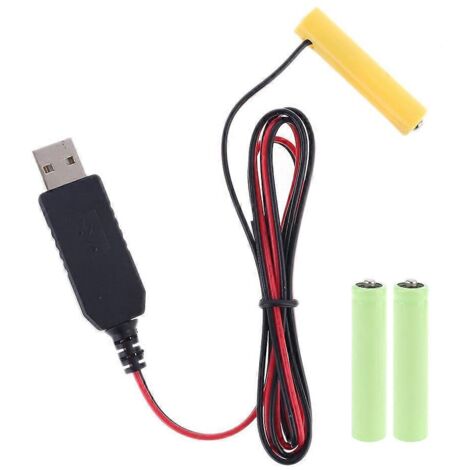 Convertisseur USB 5V vers 1.2V/2.4V/3.6V/4.8V pour Lampes LED, Jouets et Décorations - Alimentation 3xAAA 3.6V
