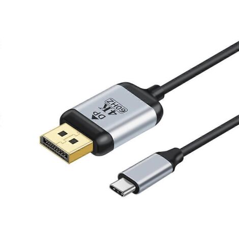 Convertisseur USB-C vers DisplayPort Type-C3.1 mâle vers Mini DisplayPort Adaptateur TV HD - Type C vers DP-