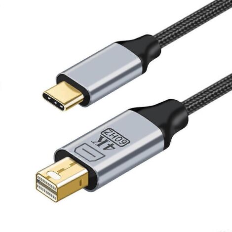 Convertisseur USB-C vers DisplayPort Type-C3.1 mâle vers Mini DisplayPort HDTV - Adaptateur USB-C vers Mini DP