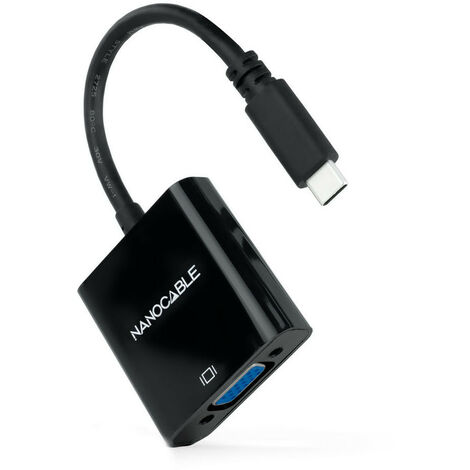 Convertisseur Usb-c vers Vga Noir Nanocable 10.16.4101-bk