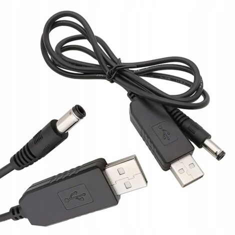 Convertisseur USB CC 5,5 x 2,1 mm, élévateur de tension 5 V-9 V