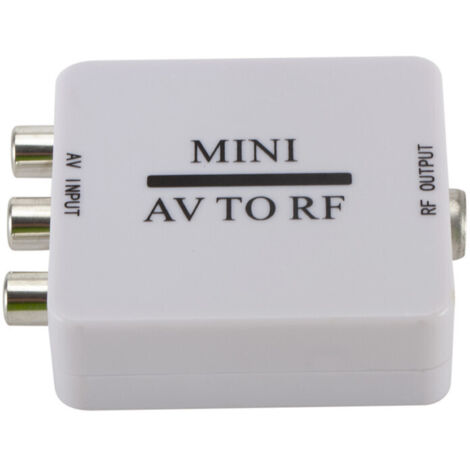Convertisseur Vidéo AV vers RF, Boîtier Mini Adaptateur Sans Driver pour TV, Switch de Signal