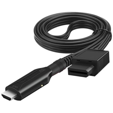 Convertisseur Wii vers HDMI avec câble 1m, adaptateur 1080P pour TV HD, compatible 720P/1080P et tous les modes Wii.