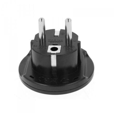 Convertitore Adattatore Viaggio Da Spina Schuko 16A A Presa UK USA AUS CN Colore Nero Max 2300W