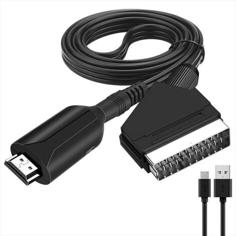 Convertitore da SCART a HDMI, adattatore audio/video per HDTV/DVD/Decoder/PS3/PAL/NTSC Starlight