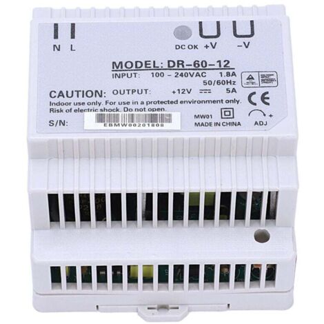 Convertitore di alimentazione per guida DIN AC/DC da 60 W e 12 V -60-12 V di buona qualità