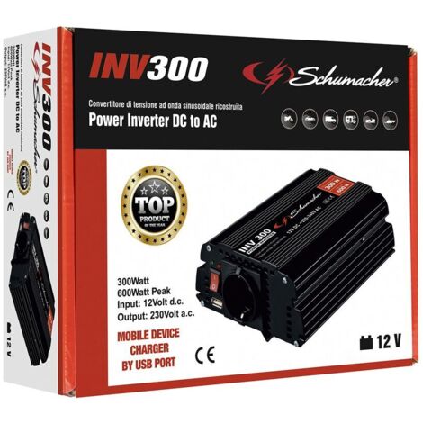 Convertitore di Corrente Schumacher SCHS7001101 300 - 600 W
