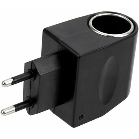 Convertitore di potenza per auto da 220 V a 12 V, adattatore per accendisigari da CA a CC per inverter di potenza per auto, furgoni e camion (elettrici), conforme alle normative europee.