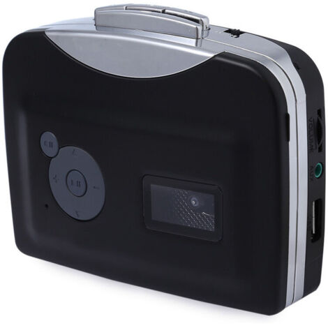 Convertitore di segnale da nastro USB a lettore di cassette MP3 Walkman Stereo direttamente su chiavetta USB, nero, di DEBUNS