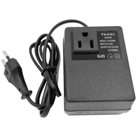 Convertitore di tensione intelligente ed efficiente per uso domestico, 200 W, da 220 V CA a 110 V CA, adattatore di alimentazione da viaggio