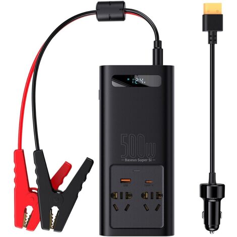 Convertitore di tensione per auto da 12V a 230V 500W spina UE e CN