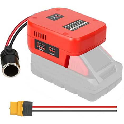 Convertitore di tensione step-down da 18 V a 12 V per batteria Milwaukee M18 da 18 V, regolatore di tensione step-down CC da 12 V 10 A 120 W per golf cart, auto RC, camion, fulmini