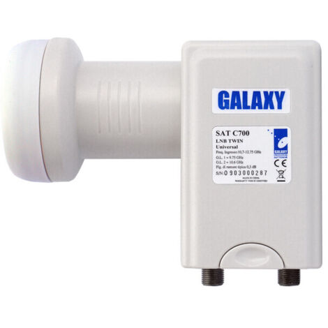 CONVERTITORE LNB UNIVERSALE 2 USCITE BCO/NER- 1,0 pz