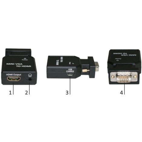 Convertitore MicroConnect Mini VGA - HDMI