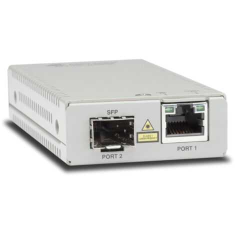 Convertitore Multimediale di Rete Allied Telesis AT-MMC2000/SP-960 da 1000 Mbit/s con Modalit� Multipla, Ottico 850 nm, Colore Argento