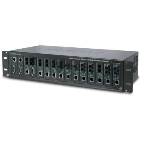 Convertitore multimediale Planet da 15 slot e 19"", MC-1500R