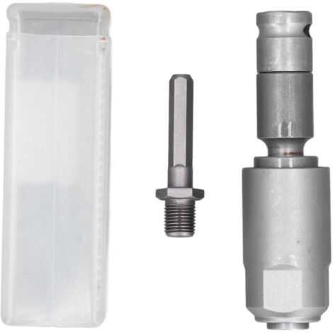 Convertitore per avvitatore a percussione Acciaio ad alto tenore di carbonio 2 fori e scanalature Gambo rotondo per adattatore per martello elettrico