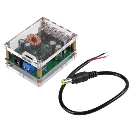 Convertitore step-down DC-DC da 7-60 V a 5 V 5 A con 4 porte USB e alimentatore
