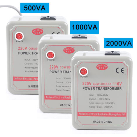 Convertitore tensione, trasformatore 230V a 110V, convertitore DE