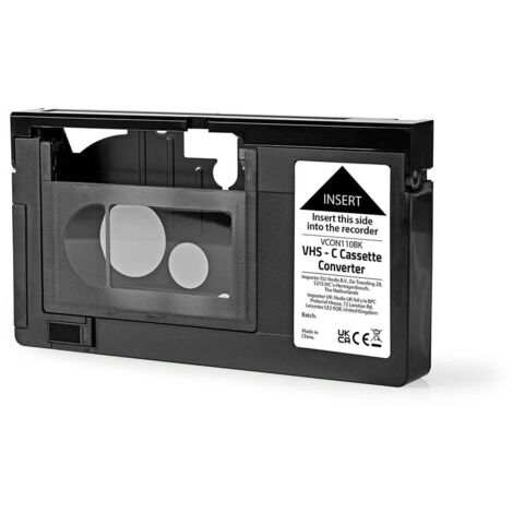 Convertitore vhs conversione vhs c in vhs collega e usa nero