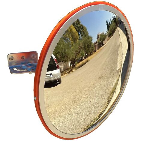 NEW Convex Mirror 12" 30cm Blind Spot Wide Angle Traffic Driveway Workshop Black 