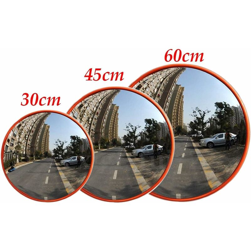 Briefness - Convex Unbreakable Traffic Mirror For Driveway 130 Degree Wide Angle Blind Spot Mirror Security Mirror For Road