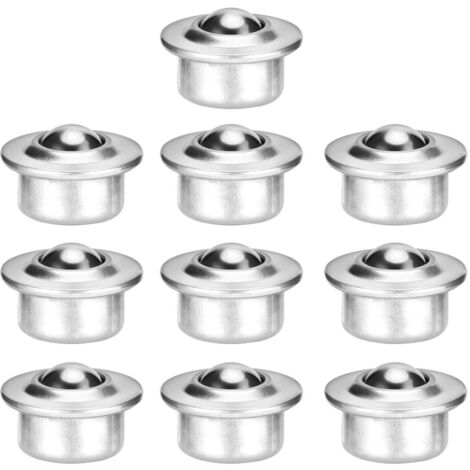 Conveyor Bearing, Stainless Steel Transfer Ball Bearing Unit, Universal Metal Base Ball Transfer Units, 10pcs