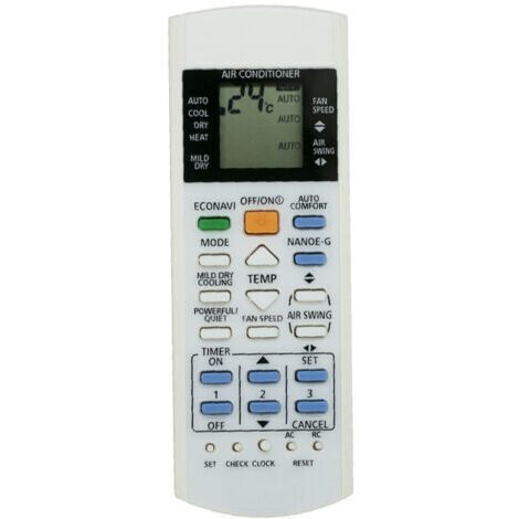 Convient à la télécommande du climatiseur Panasonic A75C3300 3208 3706 3708 3883 3935
