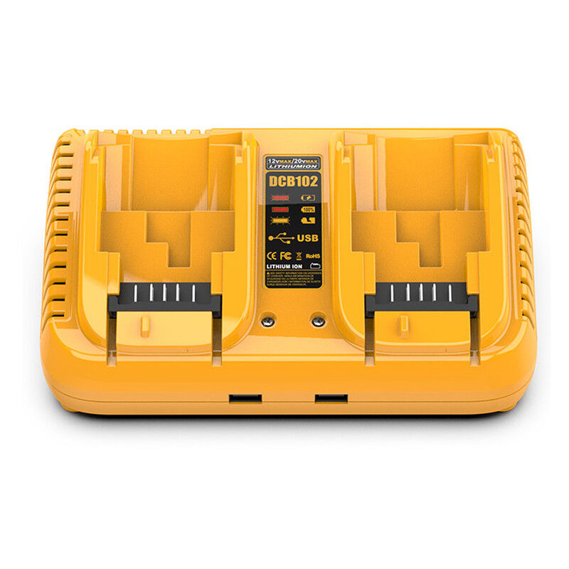 Crea - Convient au chargeur de batterie au lithium pour outils électriques Dewalt 12V20V, chargeur rapide DCB102