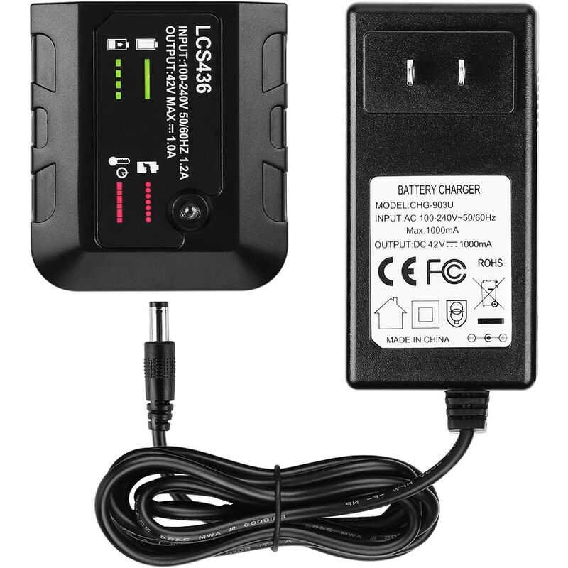 Linghhang - Convient au chargeur de batterie Black&Decker 40V LBXR36 LBX2040