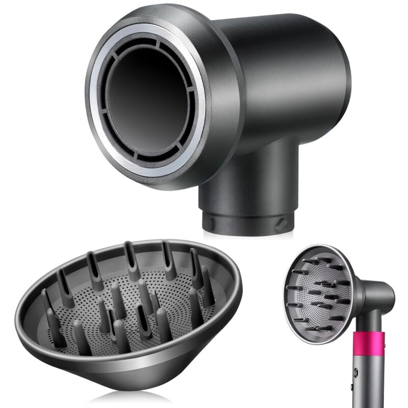 Convient au diffuseur et à l'adaptateur pour le styler Dyson Airwrap, accessoires de sèche-cheveux de mise à niveau, accessoires de remplacement pour