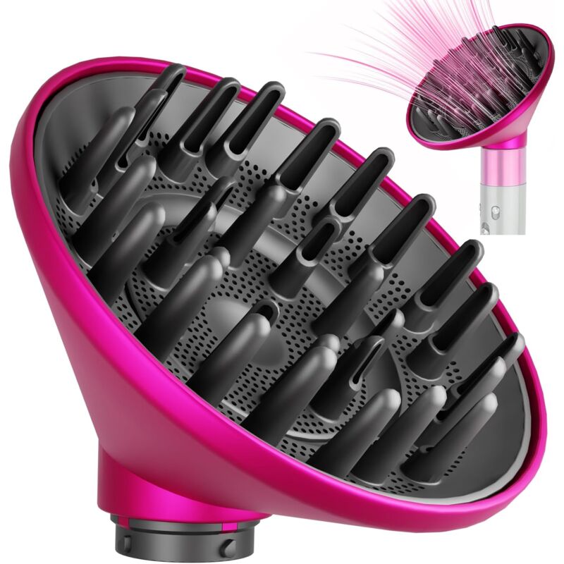 Convient au grand diffuseur compatible avec Dyson Airwrap, buse de diffuseur plus grande améliorée pour un séchage plus rapide et une définition des