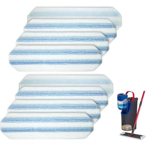YANGYUQI Vileda H2PrO Lot De 10 Serpillères De Rechange, En Microfibre, Pour Tous Les Sols Durs, Lavables En Machine, éliminent La Saleté Tenace