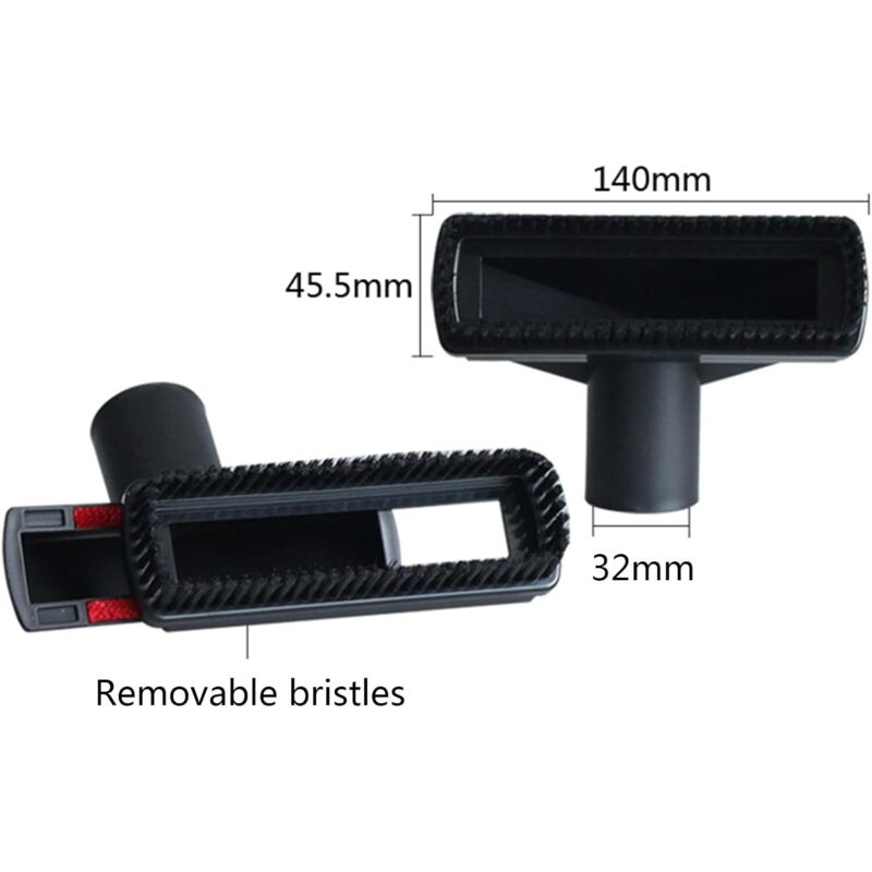 Convient aux accessoires d'aspirateur Philips Midea, ensemble de six pièces de tête d'aspiration pp deux en un, brosse ronde diamètre 32mm