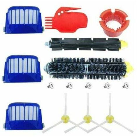 Convient aux accessoires de balayeuse irobot 600 brosse latérale brosse à rouleau filtrant