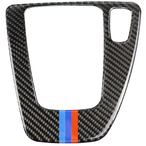 Convient aux accessoires intérieurs de voiture du panneau de commande de position de changement de vitesse en fibre de carbone BMW E90/E92E93 trois séries (1 pièce à droite)