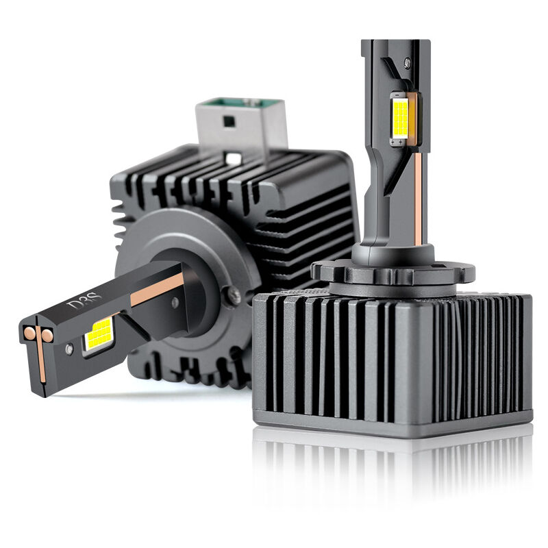 Convient aux ampoules LED D3S 110 W 24 000 lm, super lumineuses, blanc froid 6 500 K, ventilateur intégré et 2 tubes en cuivre thermoconducteurs,