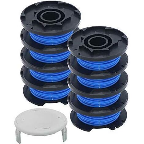 Convient aux bobines de tondeuse Ryobi - compatible avec AC14RL3A/AC14HCA, comprend une tête de coupe et un capuchon de protection.