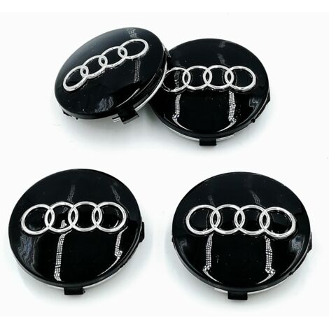 Convient aux cache-moyeux de roue Audi A6 C5 de 60 mm avec logo, jeu de 4 pièces
