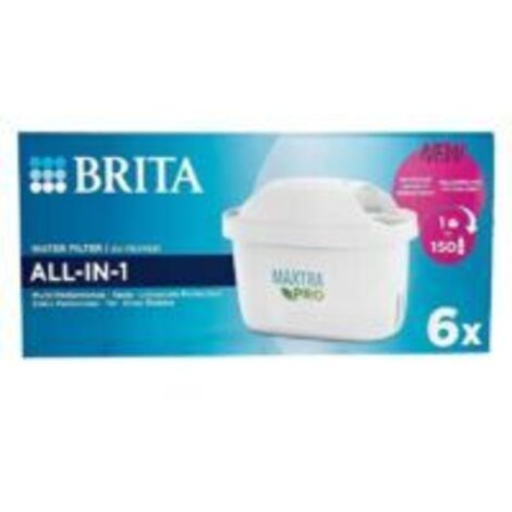 Convient aux cartouches filtrantes multifonctions tout-en-un BRITA MAXTRA PRO (paquet de 6)