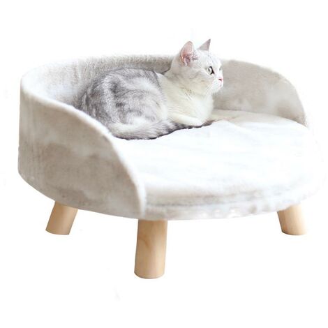 Convient aux chats de moins de 8 catties (35 35 30 cm) lit amovible et lavable pour animaux de compagnie