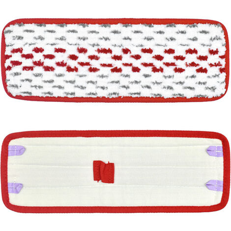 Convient aux chiffons de balai plat à vaporiser Vileda, en microfibre, balai plat ménager sans lavage, 2 pièces (sans accessoires de chiffon).