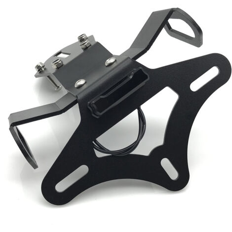 Convient aux pièces de modification de la moto KAWASAKI ZX-10R : cadre de plaque d'immatriculation arrière court avec feu, support de plaque d'immatriculation, support décoratif.