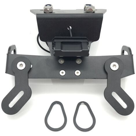 Convient aux pièces de modification pour motos YAMAHA XJ6 FZ-6R : support de plaque d'immatriculation avec éclairage, support de plaque d'immatriculation arrière court, support décoratif