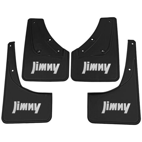 Convient aux pneus et garde-boue noirs avec logo pour Suzuki Jimny 2019-2023. Garde-boue souples pour modèles Jimny (noirs) 2019-2023 avec logo.