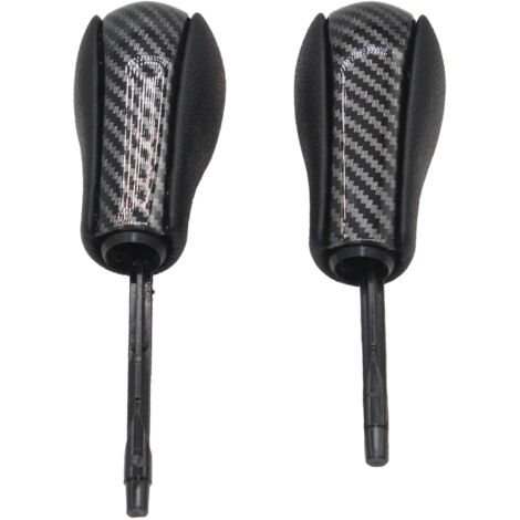 Convient aux pommeaux de levier de vitesse BMW Z4, E90, E60, BMW E60 noir pur, format long, emballage individuel. Design rétro.