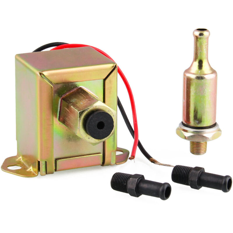 Convient aux pompes à carburant électriques carrées à dessus rouge à facettes OEM 40104 40105 40106 P502 Diesel Essence 12 V