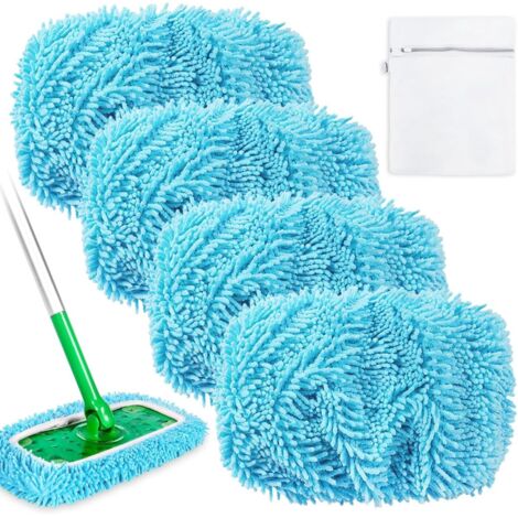 Convient aux recharges pour balais Swiffer Sweeper, pour le lavage et le nettoyage des sols - Pack de recharge extra puissant (4 pièces)