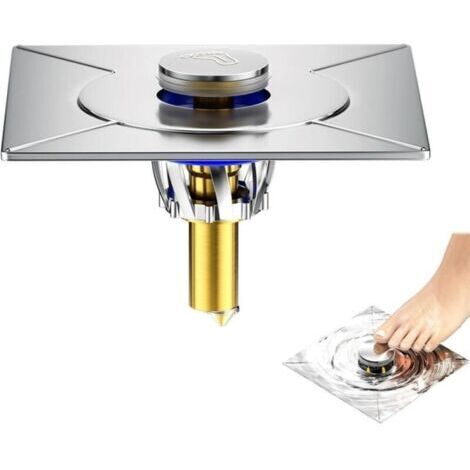 Convient Clapet Anti Odeur Douche pour Bonde Douche,Siphon Douche,Filtre Douche,Bouchon Douche Anti Odeur Amovible en Acier Inoxydable pour Salles de Bain, Cuisines